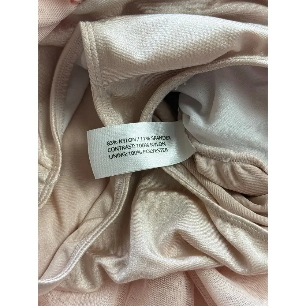 Bloch Girls Champagne Shimmer Tutu Dress Size 6X-7 Ballet